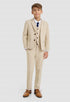 Cavani Boys Camden Beige 3 piece suit