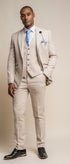 Cavani Caridi beige 3 piece suit