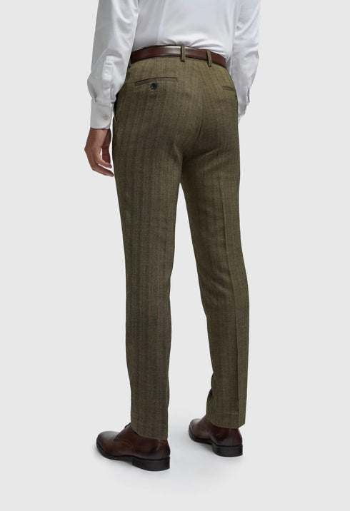 Cavani Damon Sage 3 piece suit with double breasted waistcoat
