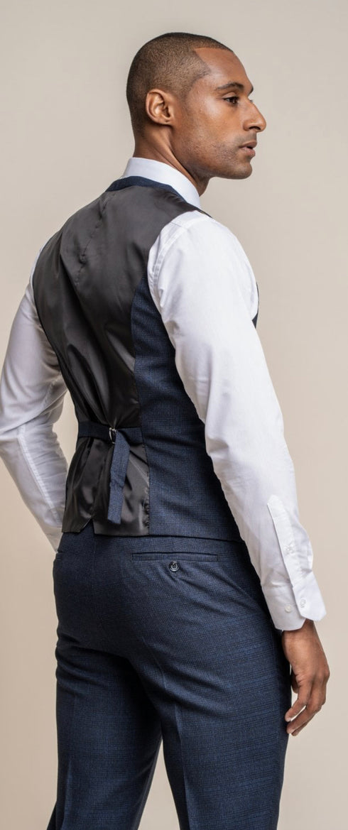 Cavani Caridi navy 3 piece suit