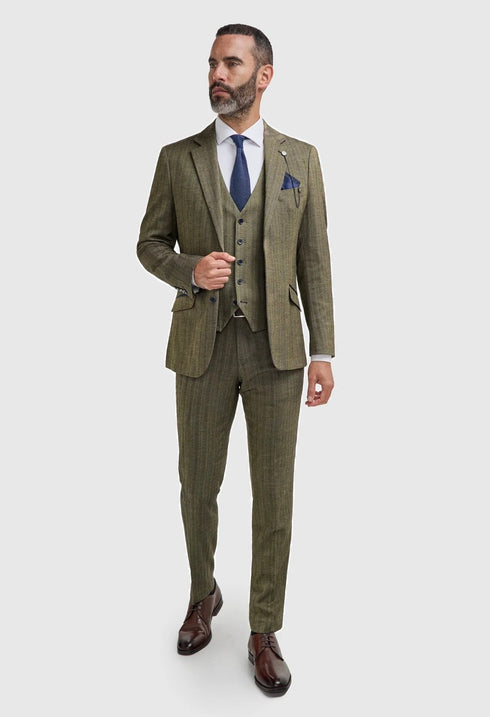 Cavani Damon Sage 3 piece suit