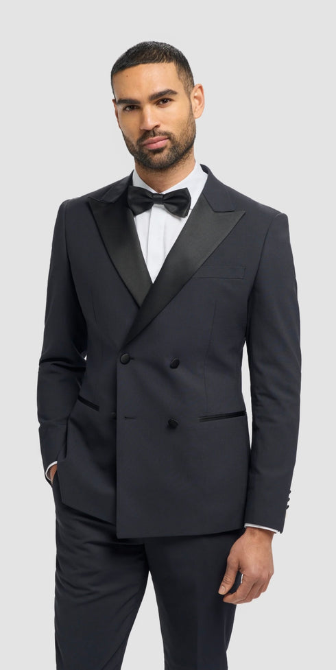 Cavani Aspen Midnight Navy Double Breasted Two Piece Suit