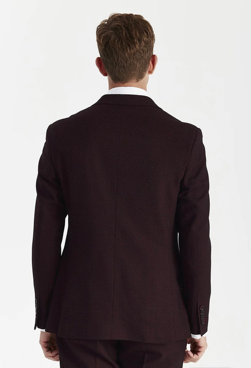 Paul Andrews Regent Wine double breasted suit