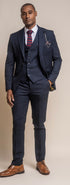 Cavani Caridi navy 3 piece suit