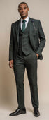 Cavani caridi olive 3 piece suit