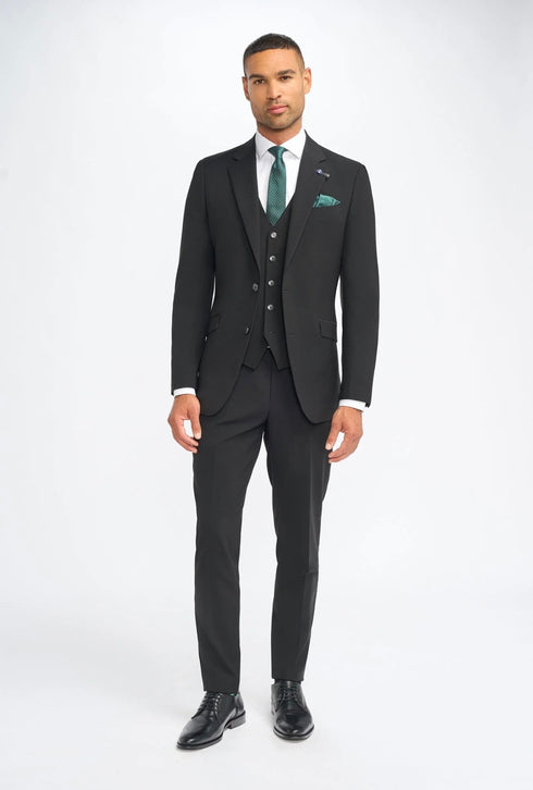Cavani Malibu Black 3 piece suit