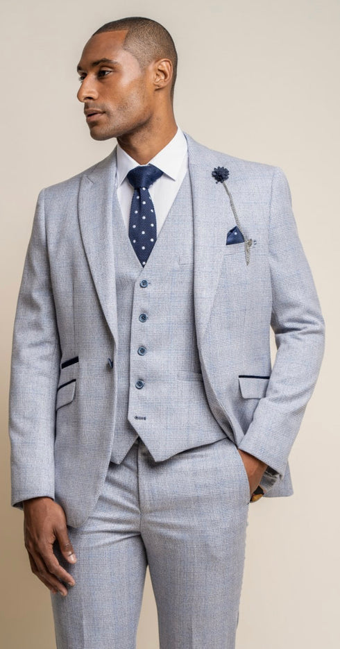 Cavani Caridi sky 3 piece suit