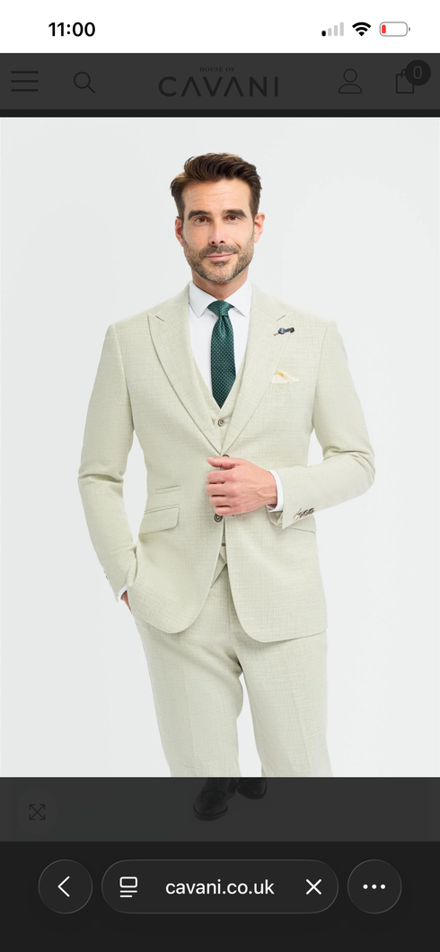Cavani Tropez Sage 3 piece suit
