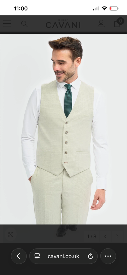 Cavani Tropez Sage 3 piece suit