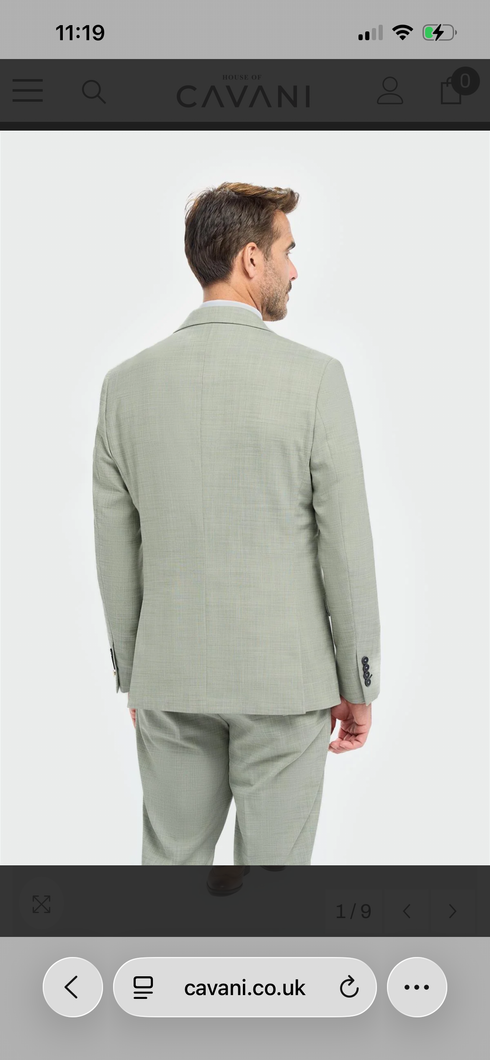 Cavani Camden Sage 3 piece suit