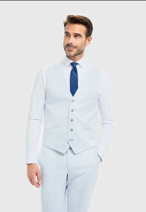 Cavani Tropez Sky 3 piece suit