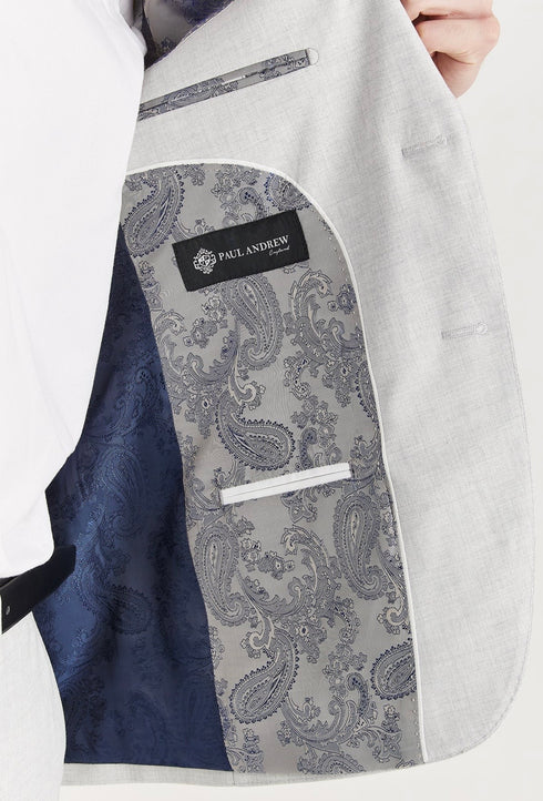 Paul Andrews Belmont Silver 3 piece suit