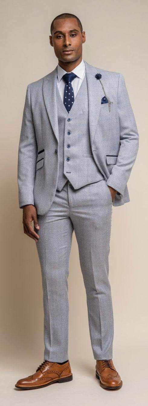 Cavani Caridi sky 3 piece suit