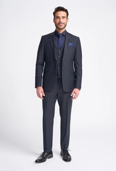 Cavani Bond 3 piece suit midnight navy