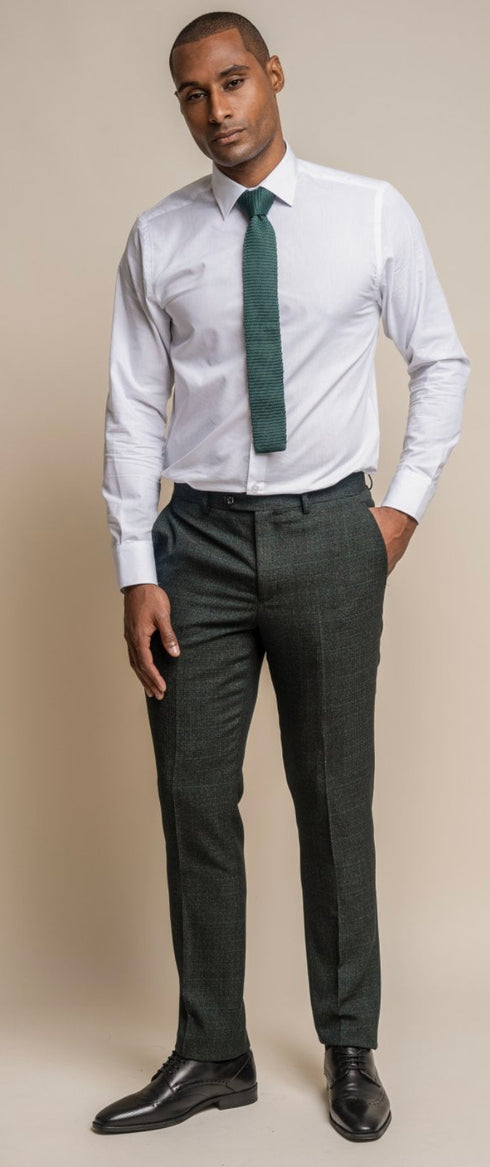 Cavani caridi olive 3 piece suit