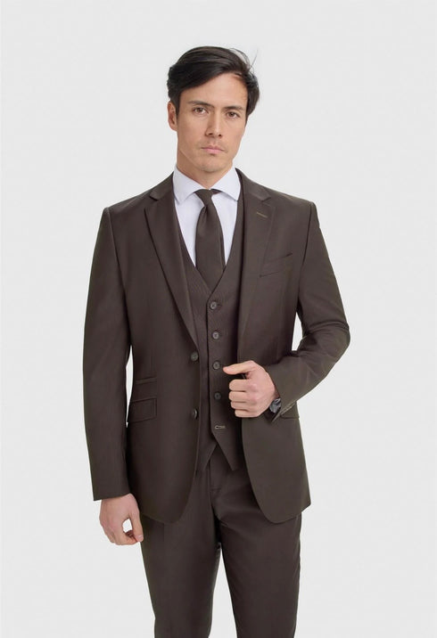 Cavani Bond Rich Auburn 3 piece suit