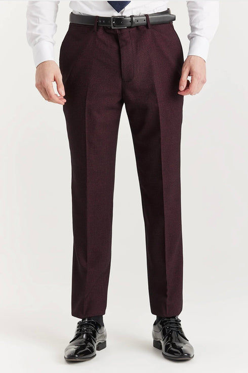 Paul Andrews Regent Wine double breasted suit
