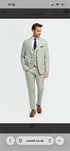 Cavani Camden Sage 3 piece suit