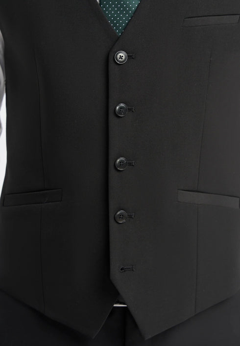 Cavani Malibu Black 3 piece suit