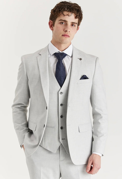 Paul Andrews Belmont Silver 3 piece suit