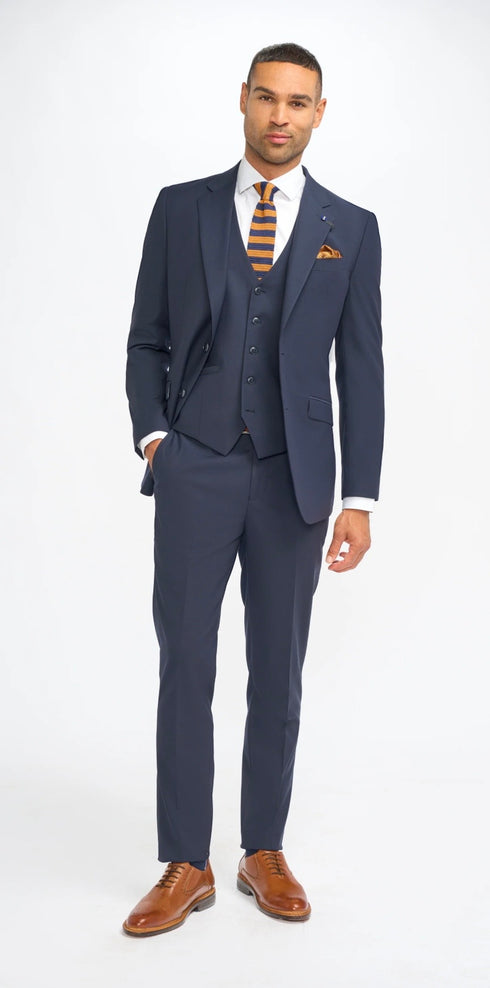 Cavani Malibu Navy 3 piece suit