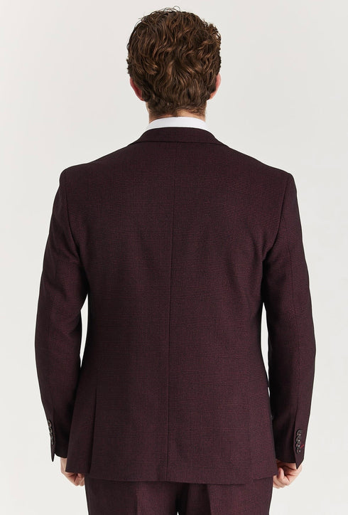 Paul Andrews Regent Wine 3 piece suit
