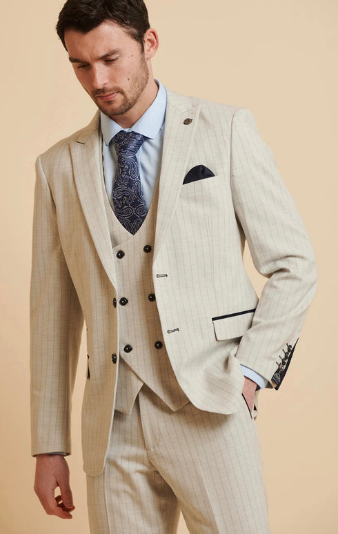 Marc Darcy stone 3 piece suit