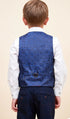 Marc Darcy Edinson Navy wine check kids suit