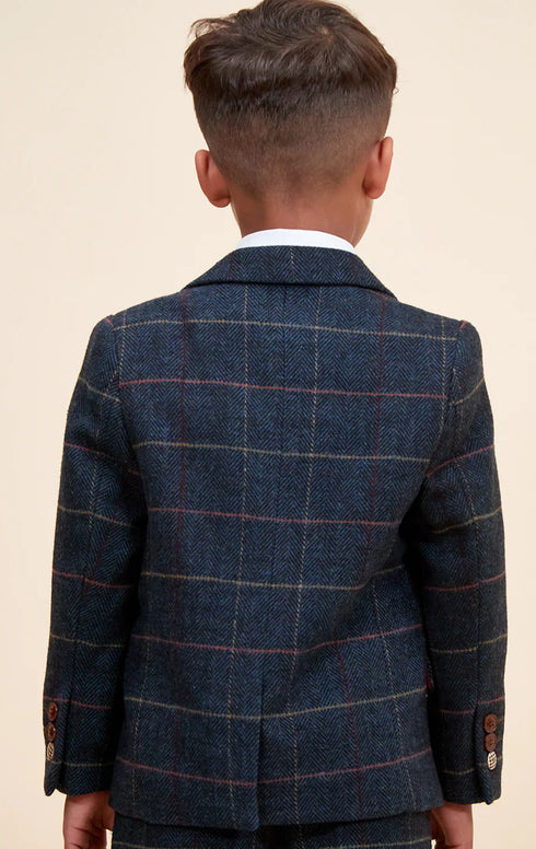 Marc Darcy ETON navy tweed kids suit