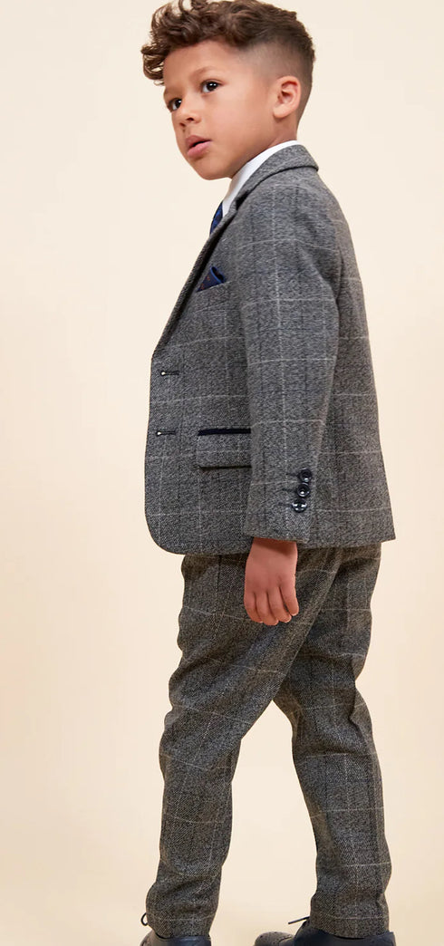 Marc Darcy SCOTT grey tweed kids suit