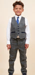 Marc Darcy SCOTT grey tweed kids suit