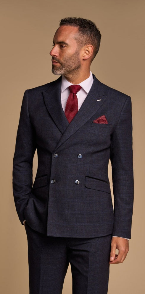 Cavani CARIDI NAVY Double Breasted Suit