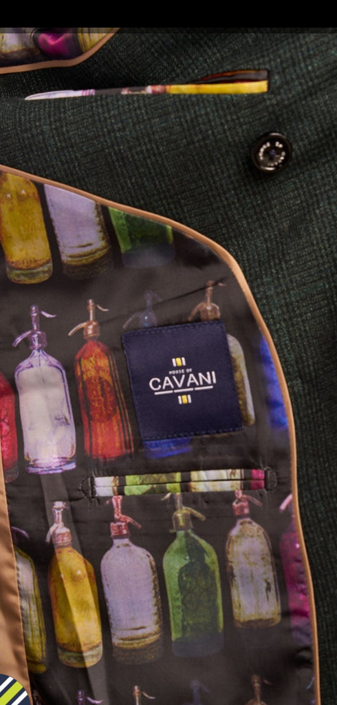 Cavani CARIDI OLIVE double breasted suit