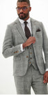 Marc Darcy Kris - Silver Grey Tweed Suit