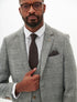 Marc Darcy Kris - Silver Grey Tweed Suit