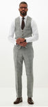 Marc Darcy Kris - Silver Grey Tweed Suit