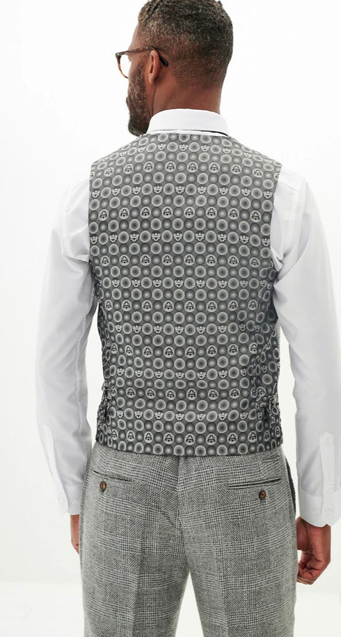 Marc Darcy Kris - Silver Grey Tweed Suit