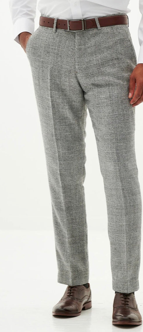 Marc Darcy Kris - Silver Grey Tweed Suit