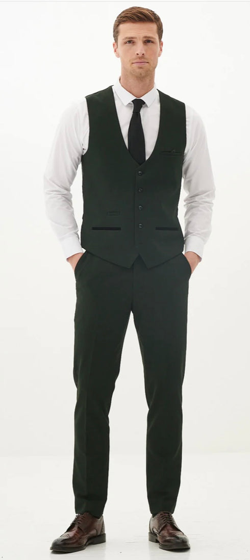 Marc Darcy Bromley Olive 3 Piece Suit