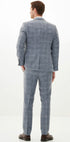 Marc Darcy Kris - Sky Blue Tweed Three Piece Suit