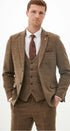 Marc Darcy Kris - Tan Tweed Three Piece Suit