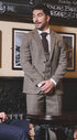 Marc Darcy Kris - Tan Tweed Three Piece Suit