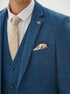 Marc Darcy Dion - Blue Tweed Check Three Piece Suit
