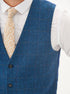 Marc Darcy Dion - Blue Tweed Check Three Piece Suit