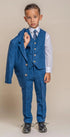 Cavani Boys Orson Blue Three Piece Suit