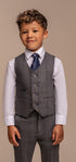 Cavani Boys Albert Grey Tweed Check Suit