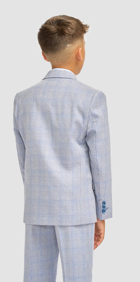 Cavani Boys Caridi Sky Three Piece Suit