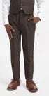 Cavani Boys Caridi Brown Three Piece Suit