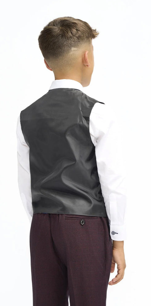 Cavani Boys Caridi Wine Three Piece Suit