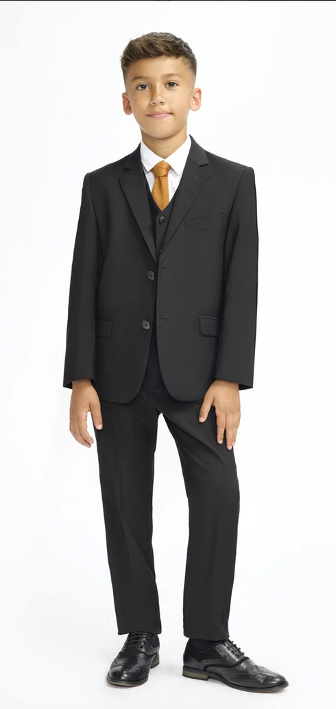 Cavani Boys Malibu Black Suit